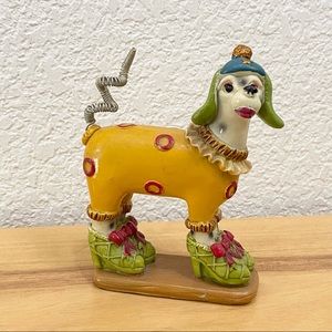 Whimsical Yellow Poodle Figurine